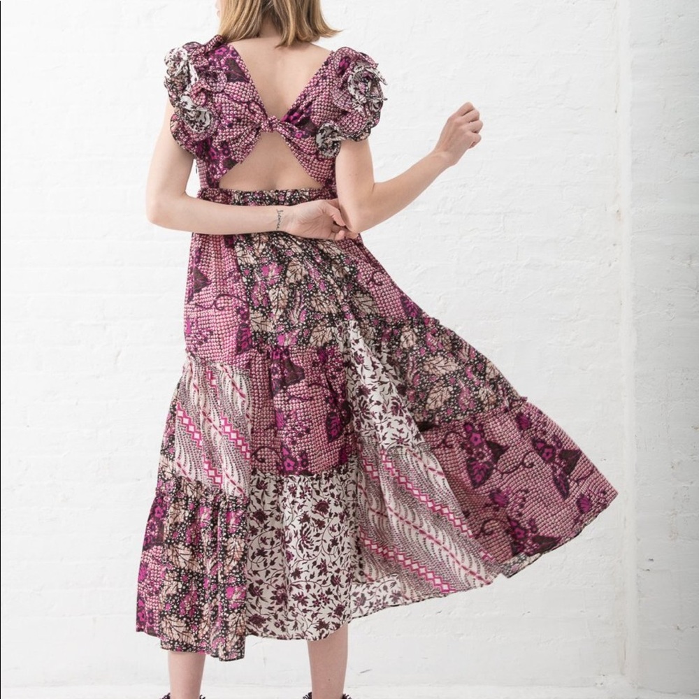 NWOT Ulla Johnson Zoya Dress Size 6 Fuchsia